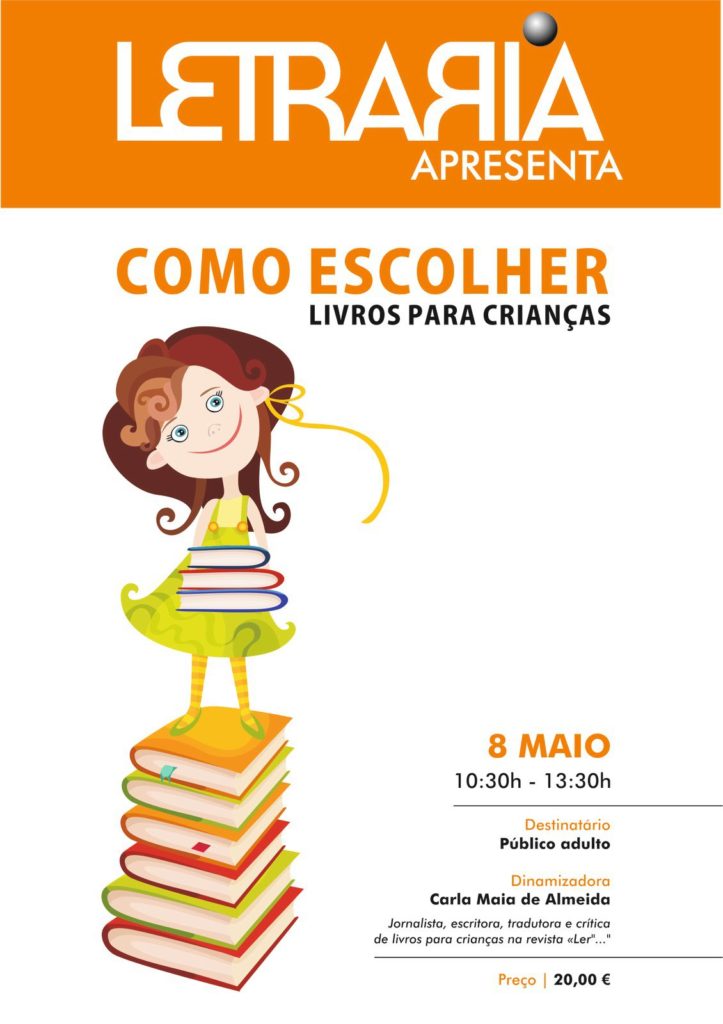 Agora o flyer! "Como escolher livros para crianças"