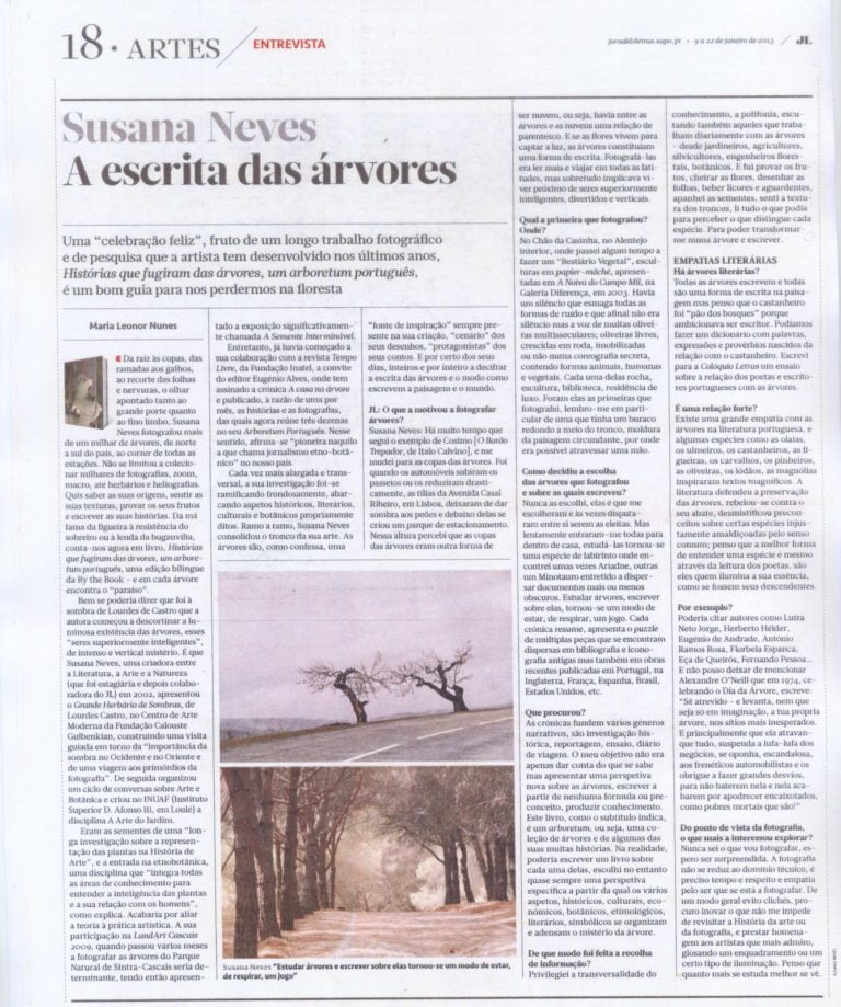 Artigo completo do JL sobre a nossa estimada autora Susana Neves e o livro “Hist…