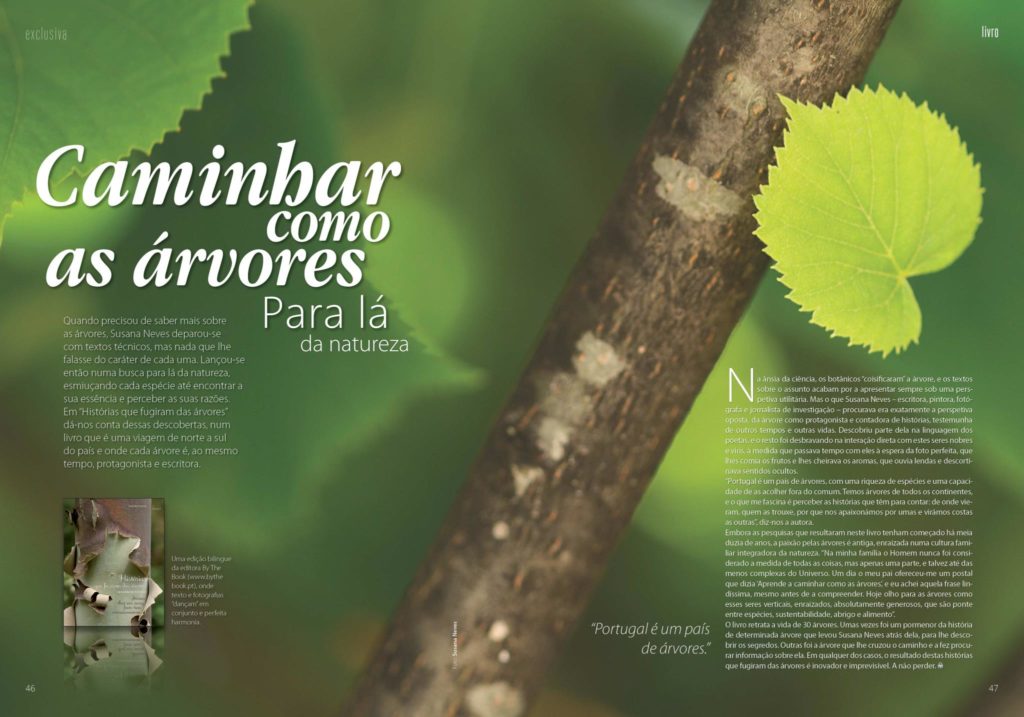 "Caminhar como as árvores", Rosa Cordeiro, Revista Exclusiva nº21, Primavera 201...