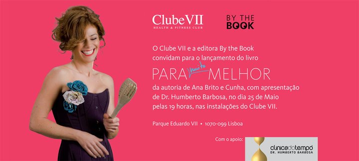 Convite para o lançamento do livro de Ana Brito e Cunha
