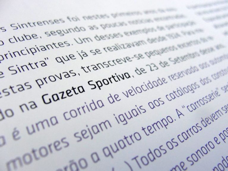 Detalhe tipográfico.