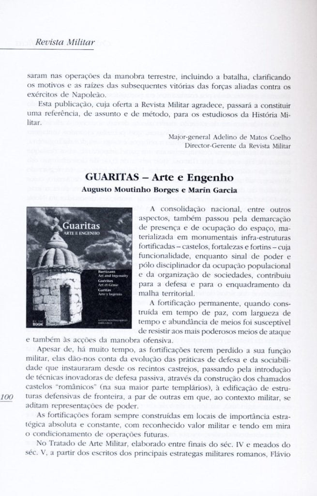 "Guaritas, Arte e Engenho" na Revista Militar!