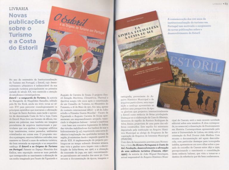 Na Agenda Cultural de Cascais deste trimestre há um artigo sobre as novas public…