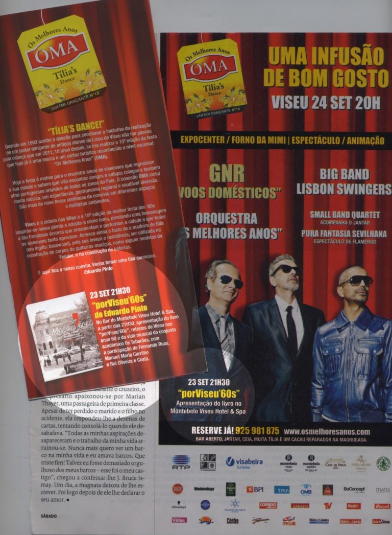 Para quem estiver por Viseu: amanhã haverá a apresentação do livro “porViseu’60s…