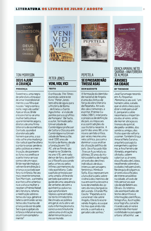 Quem já viu na Agenda Cultural de Lisboa o nosso livro “Árvores na Cidade, Rotei…