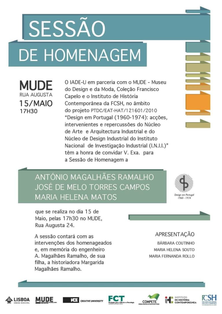 É já amanhã a Sessão de Homenagem no Mude, às 17h30!
 Uma das personalidades hom…