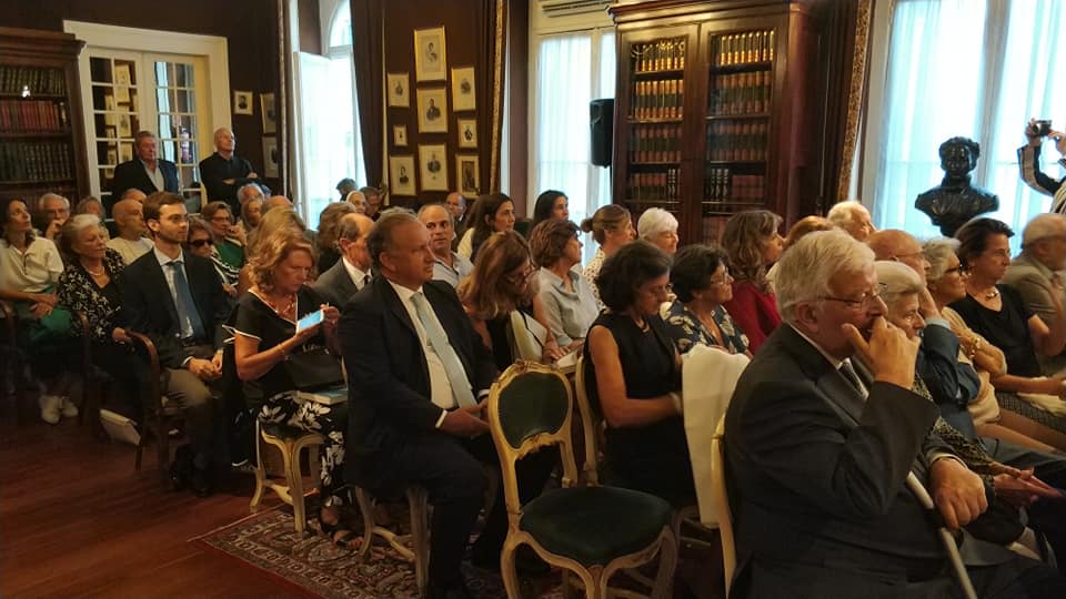 A sessão de apresentação do livro "Francisco Teixeira de Queiroz" no Grémio Lite...